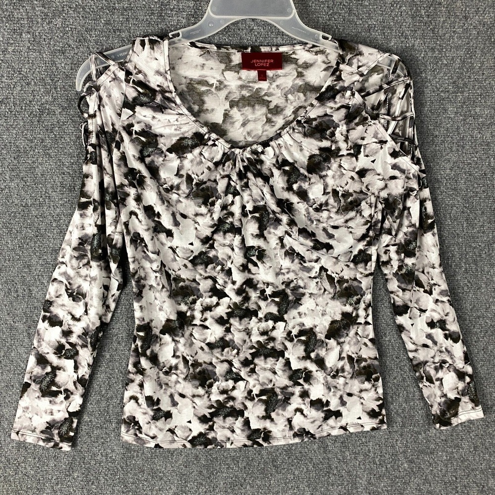 Jennifer Lopez Blouse Women's Small Pullover Polyester‎ Blend Long Sleeve S